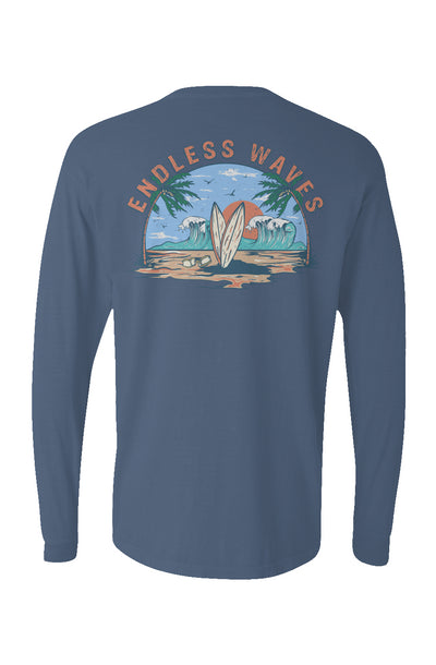 Endless Waves Long Sleeve Unisex Tee