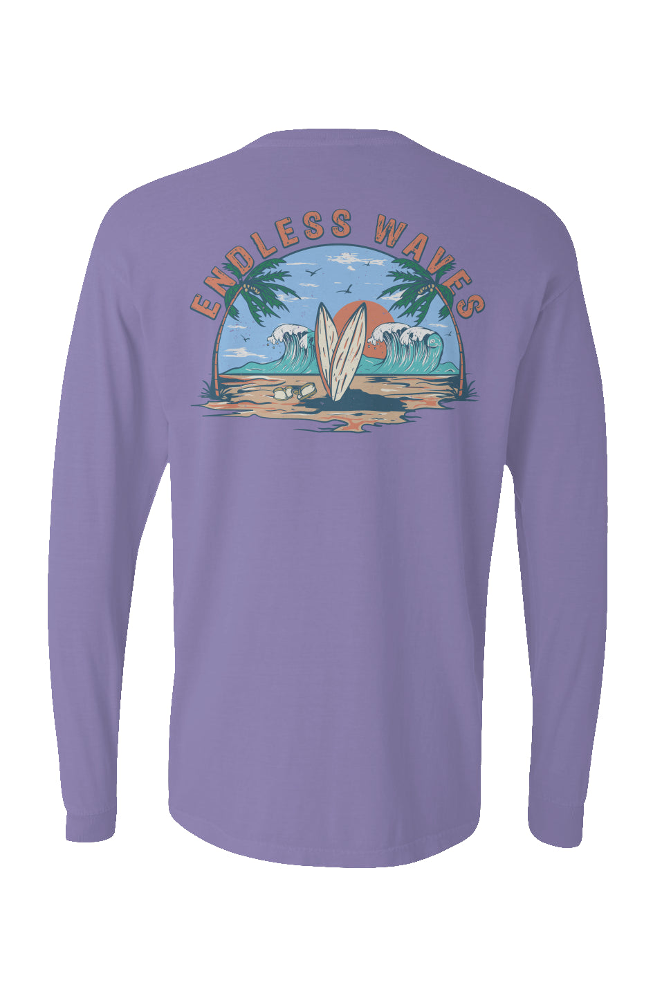 Endless Waves Long Sleeve Unisex Tee