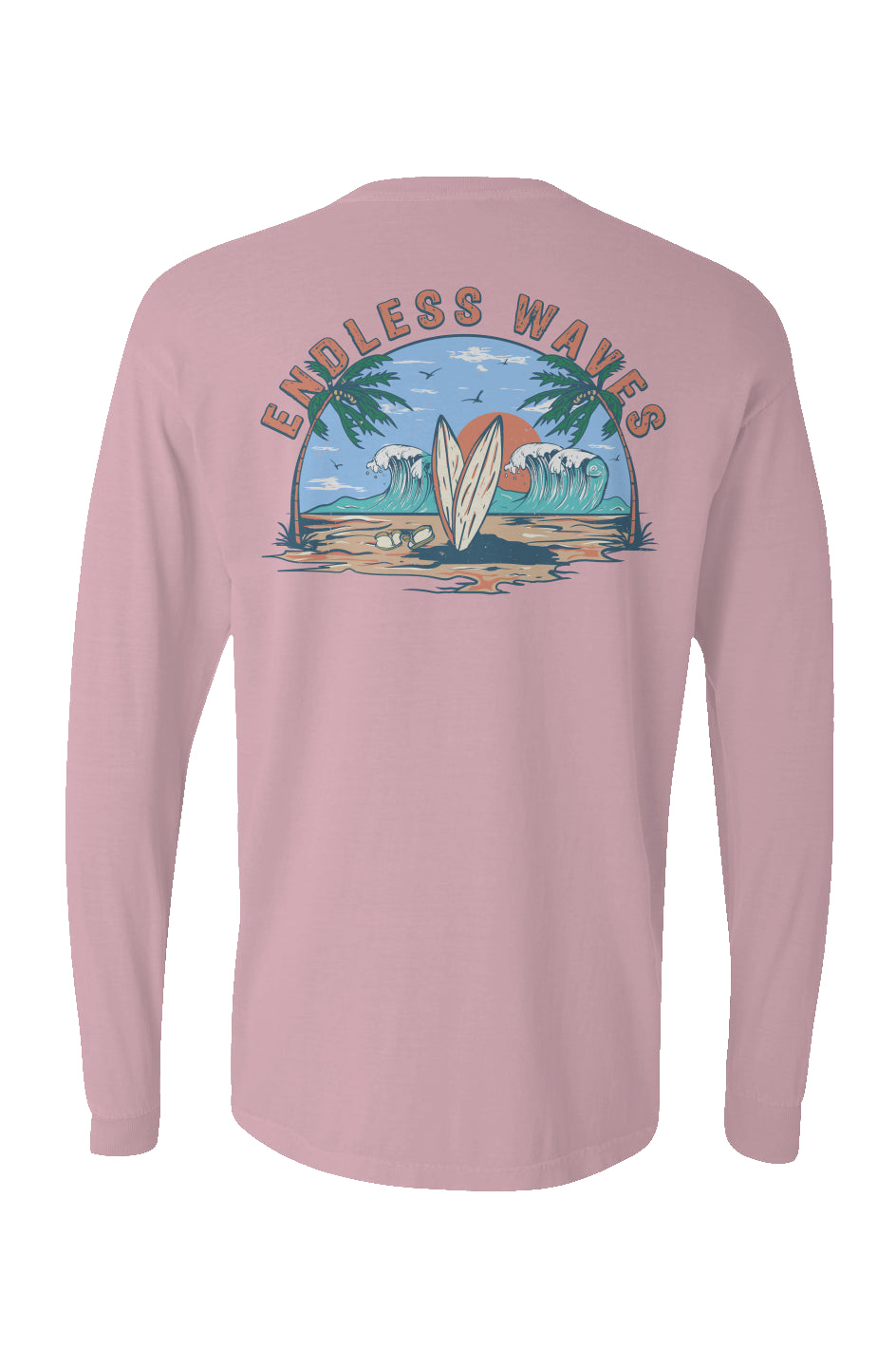 Endless Waves Long Sleeve Unisex Tee