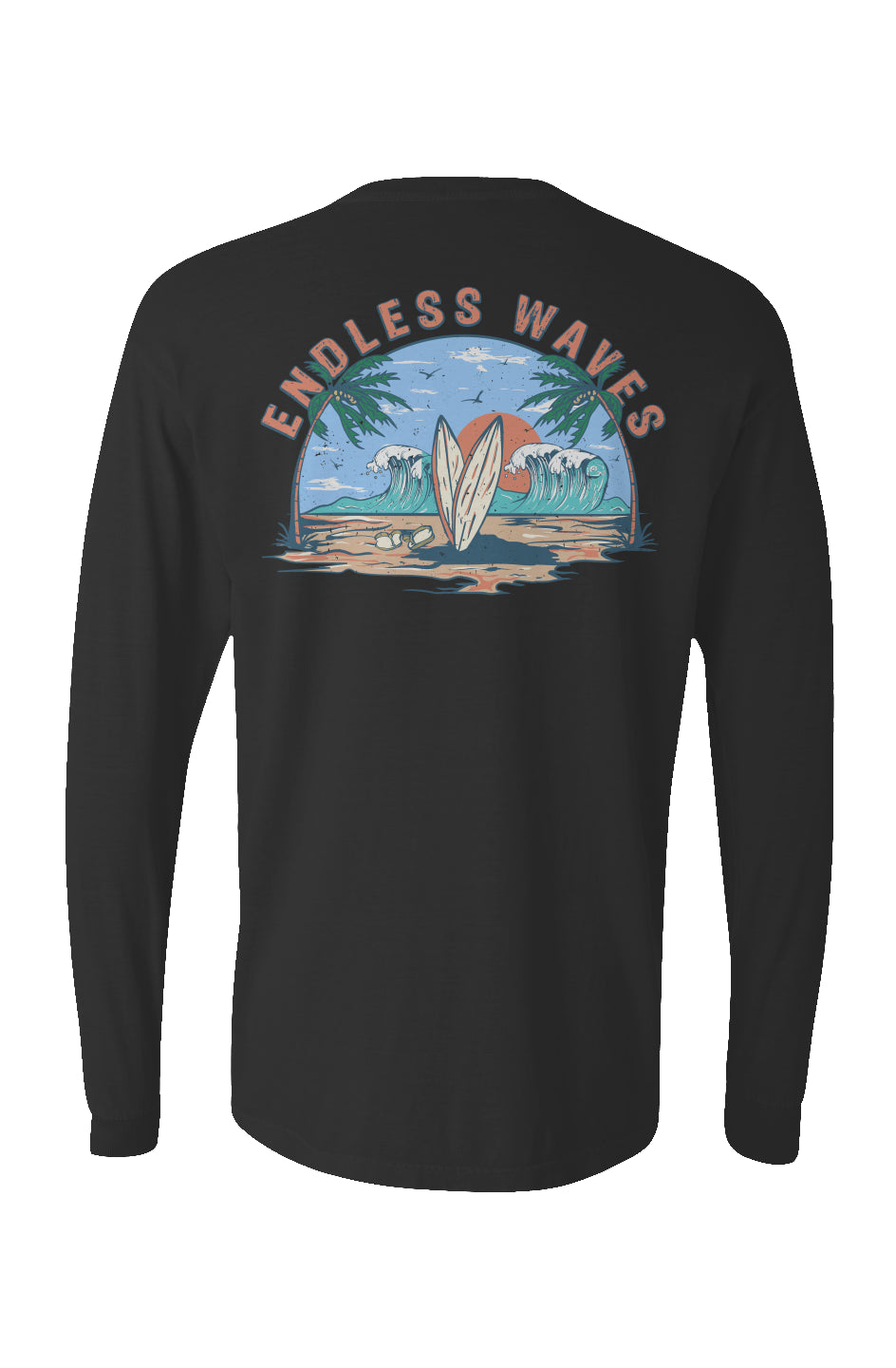 Endless Waves Long Sleeve Unisex Tee