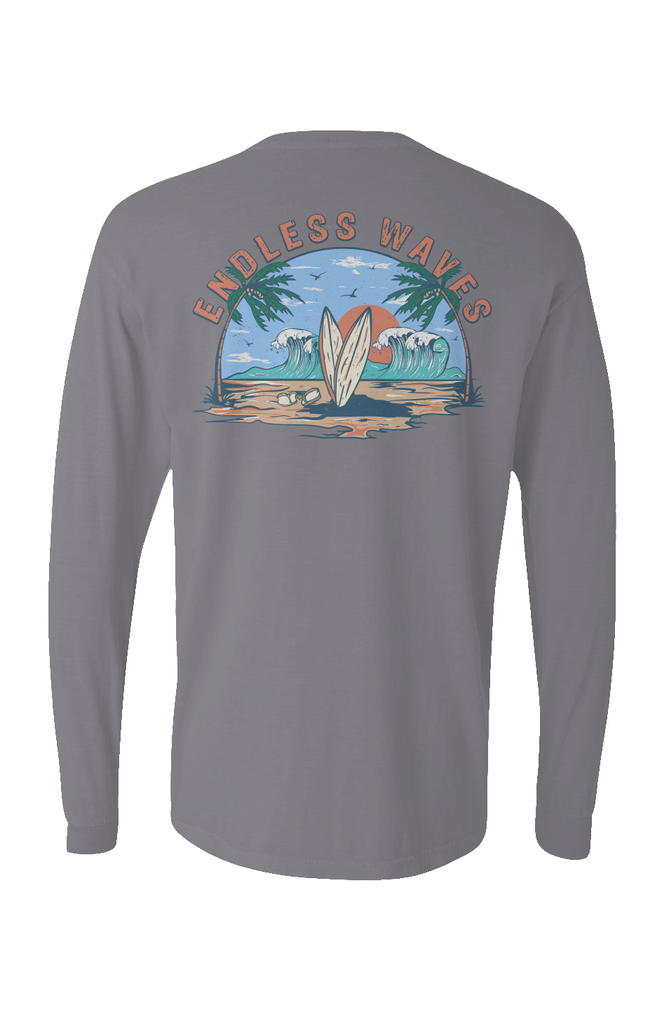 Endless Waves Long Sleeve Unisex Tee