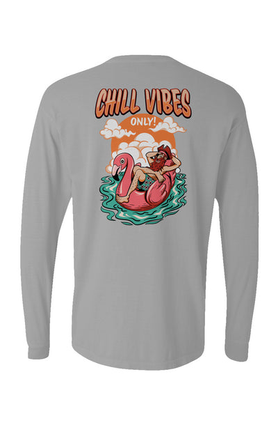 Chill Vibes Only Long Sleeve Unisex Tee