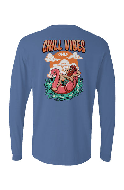 Chill Vibes Only Long Sleeve Unisex Tee