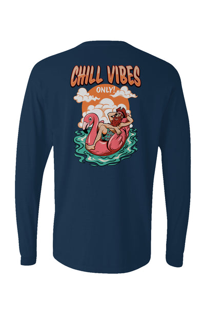 Chill Vibes Only Long Sleeve Unisex Tee