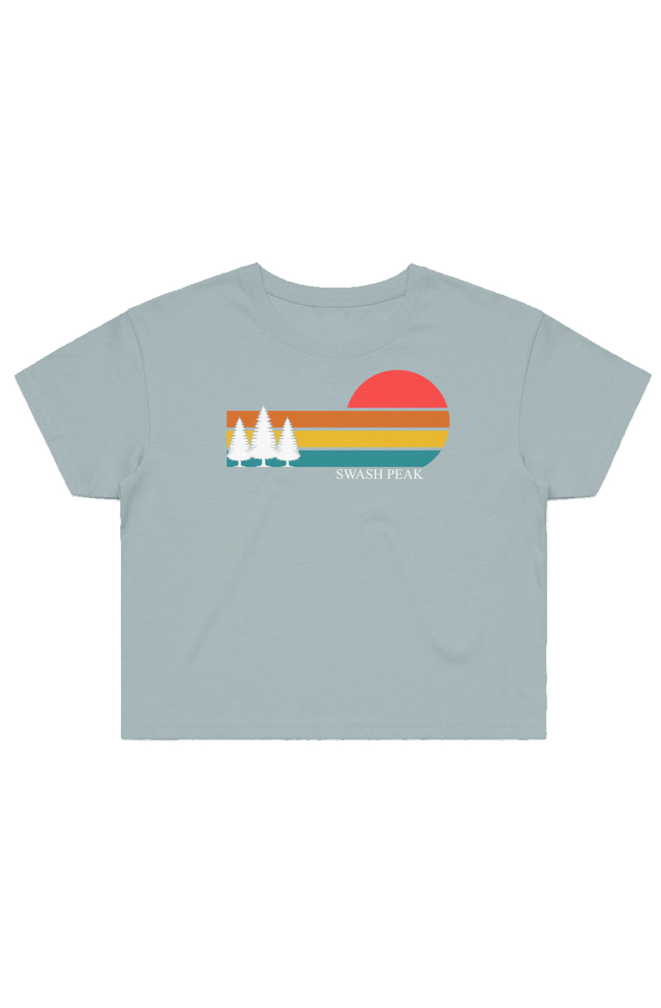 Retro Sunset Crop Tee