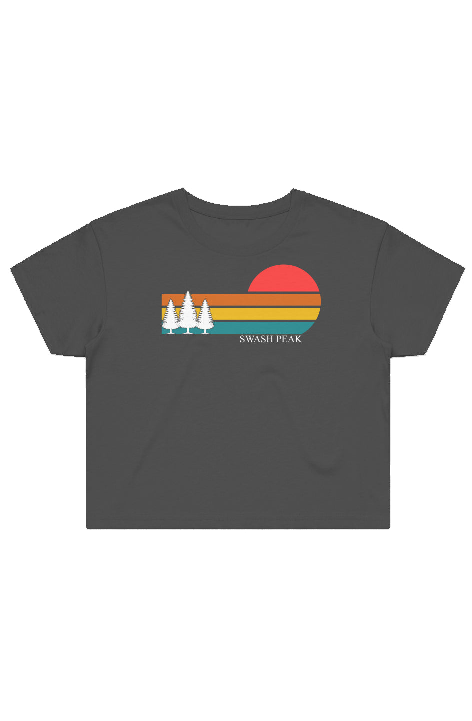 Retro Sunset Crop Tee