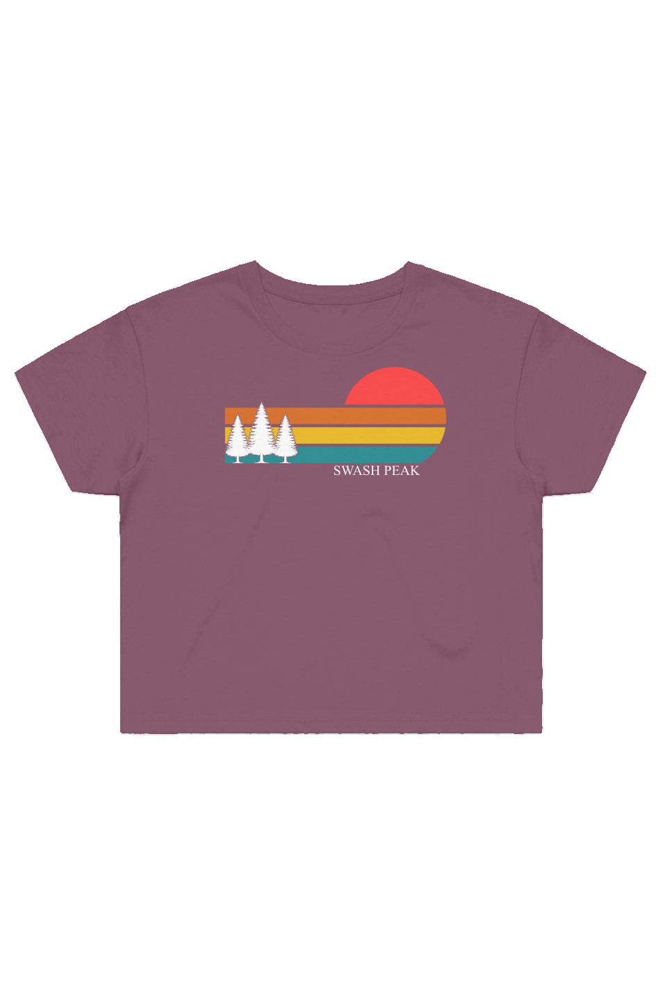 Retro Sunset Crop Tee