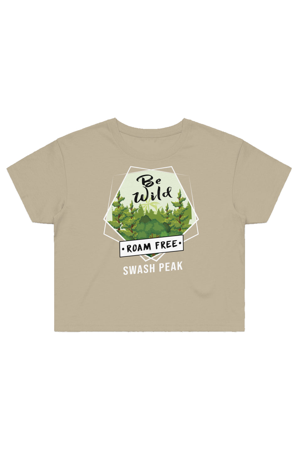 Be Wild Roam Free Crop Tee