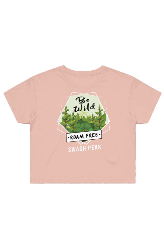 Be Wild Roam Free Crop Tee