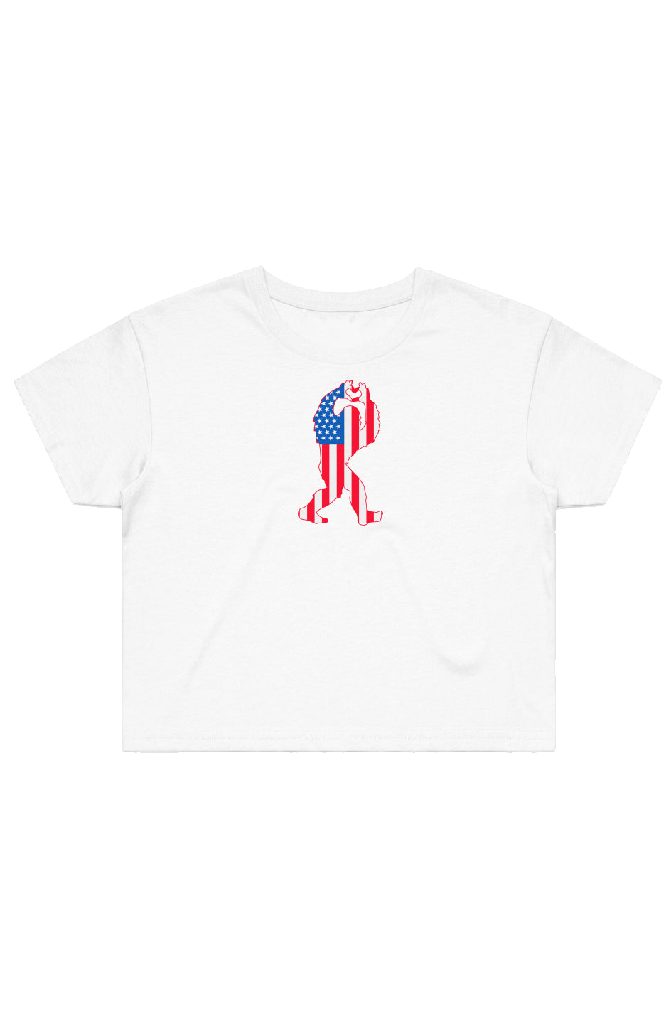 USA Sasquatch Crop Tee