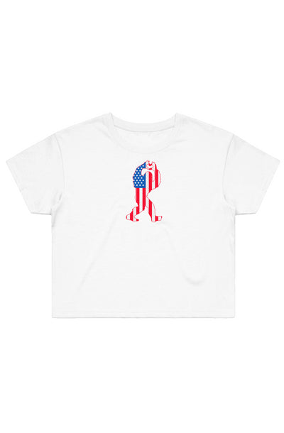 USA Sasquatch Crop Tee