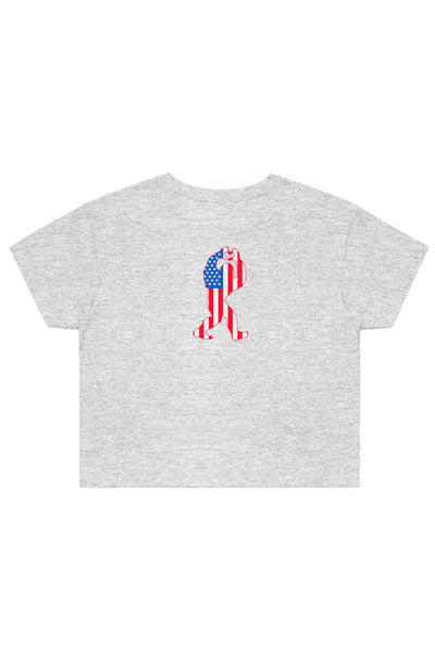 USA Sasquatch Crop Tee