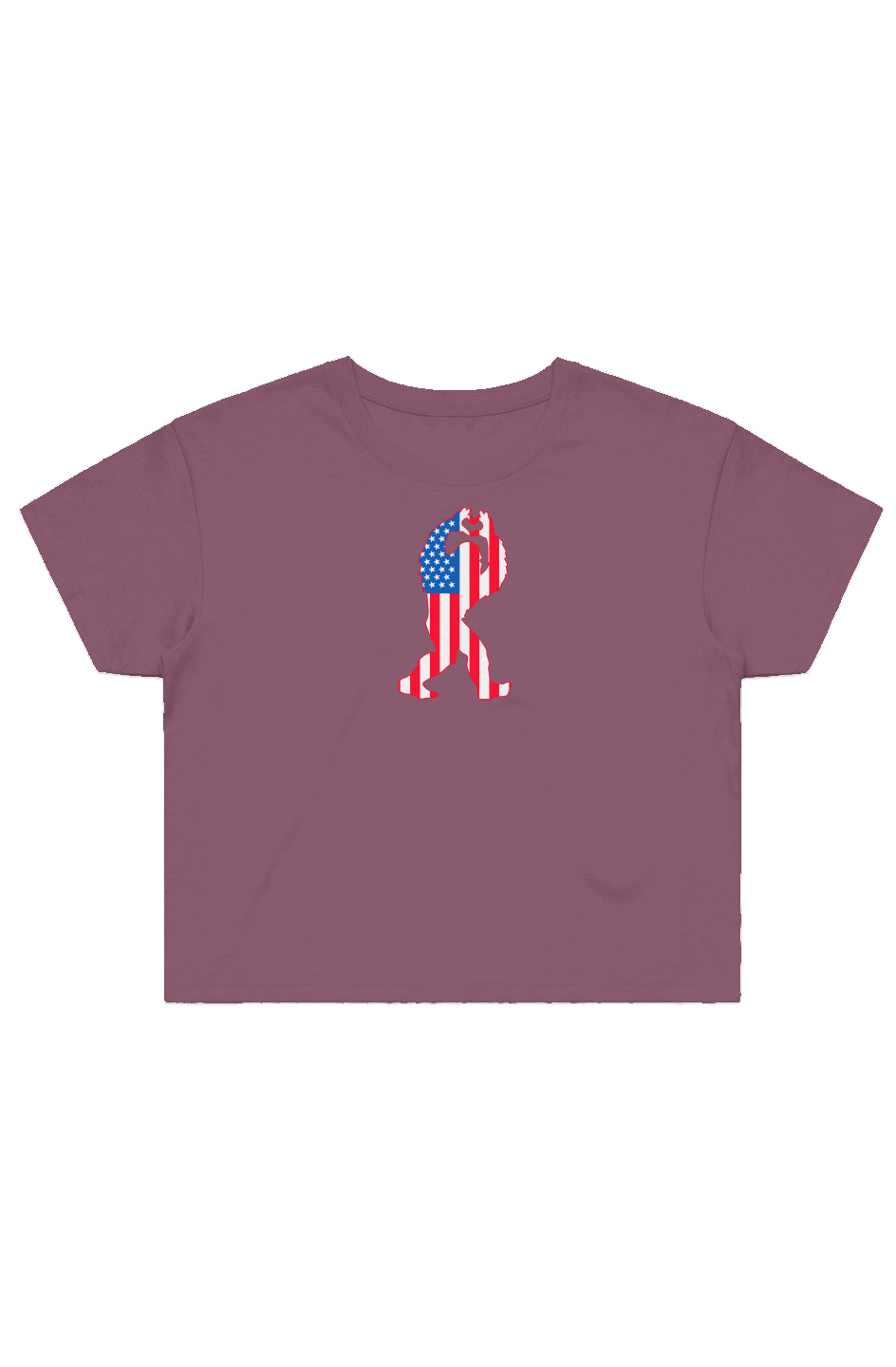 USA Sasquatch Crop Tee