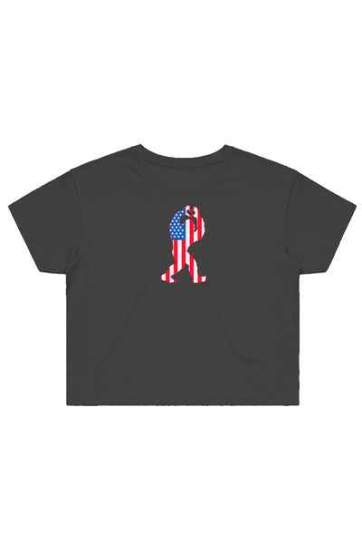 USA Sasquatch Crop Tee