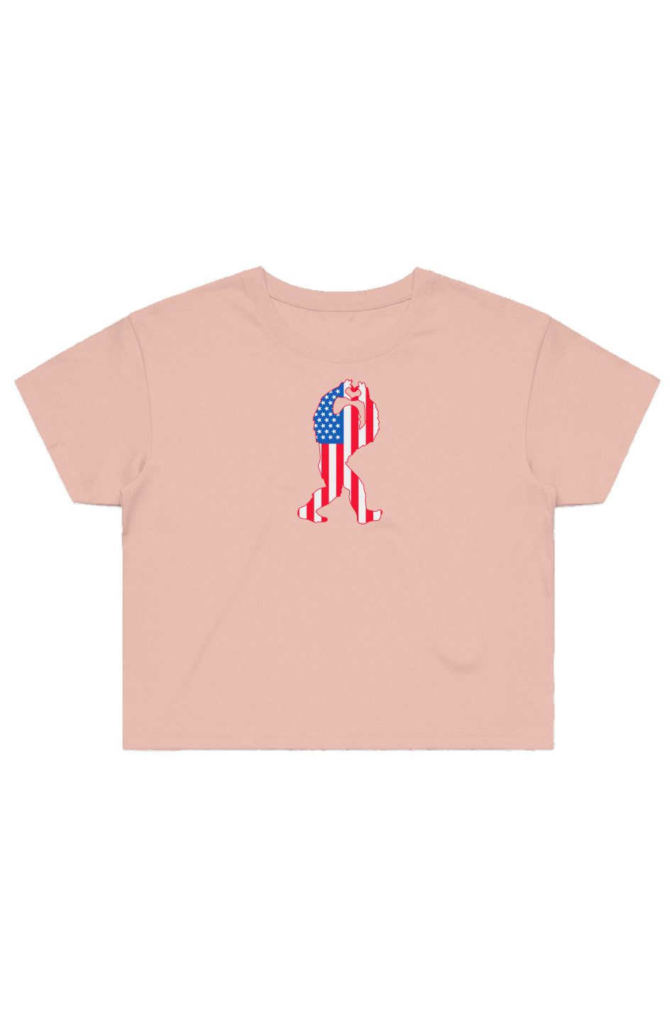 USA Sasquatch Crop Tee