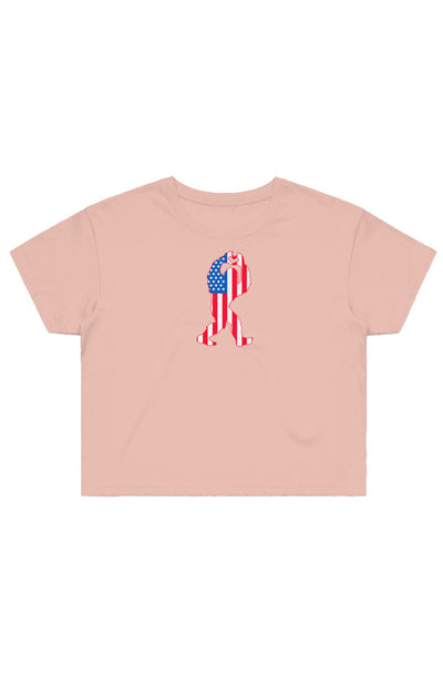 USA Sasquatch Crop Tee