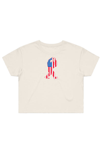 USA Sasquatch Crop Tee