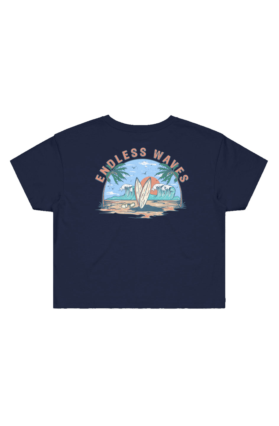 Endless Waves Crop Tee