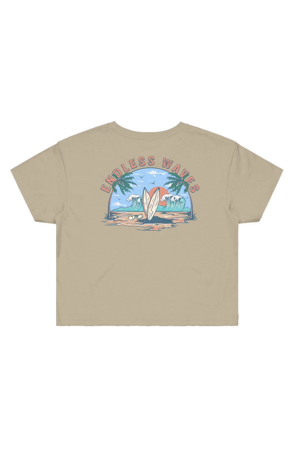 Endless Waves Crop Tee