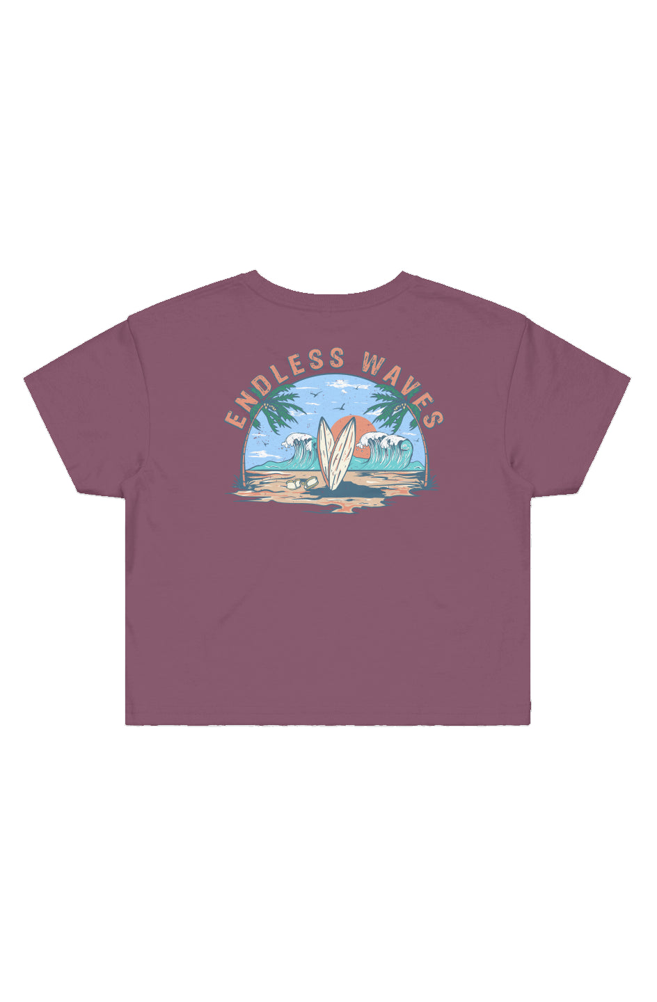 Endless Waves Crop Tee