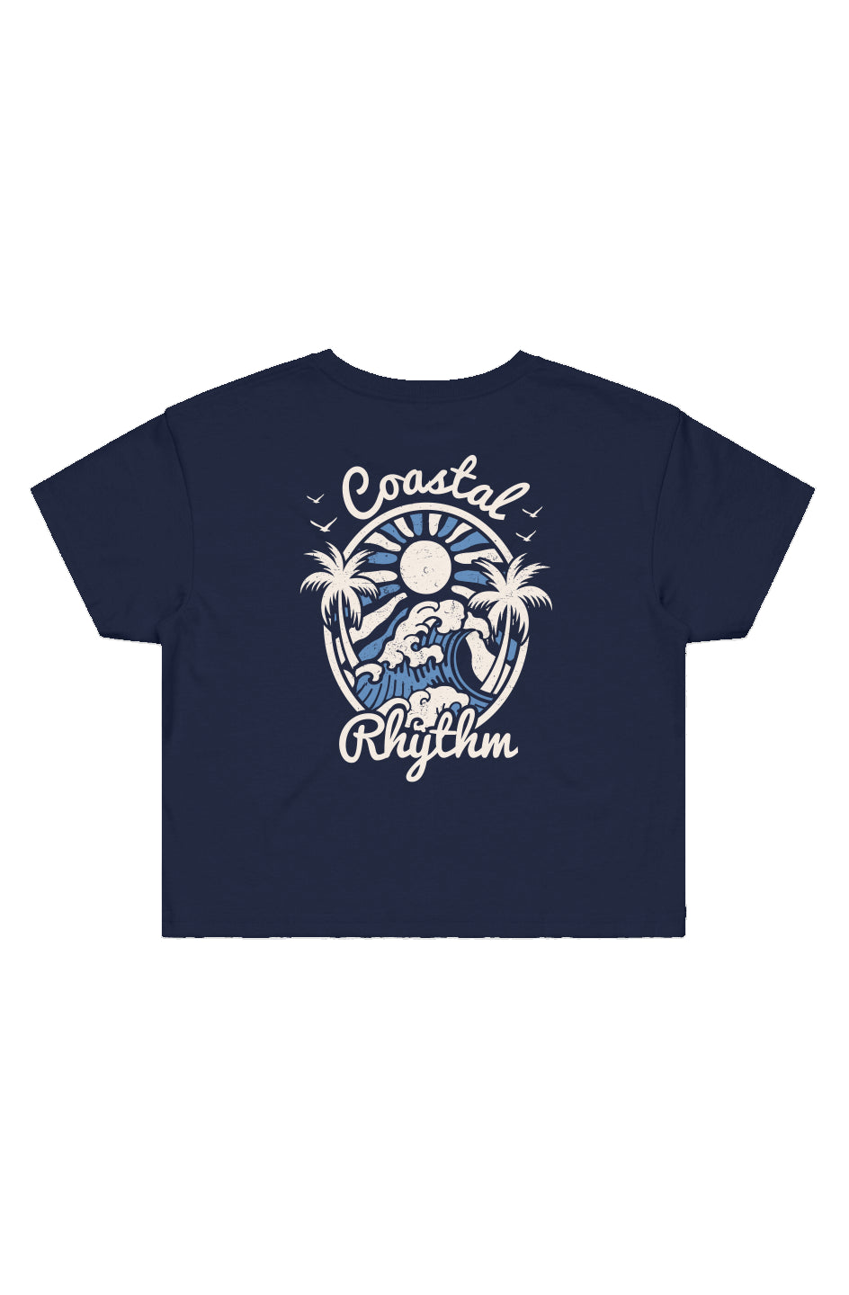 Coastal Rhythm Crop Tee