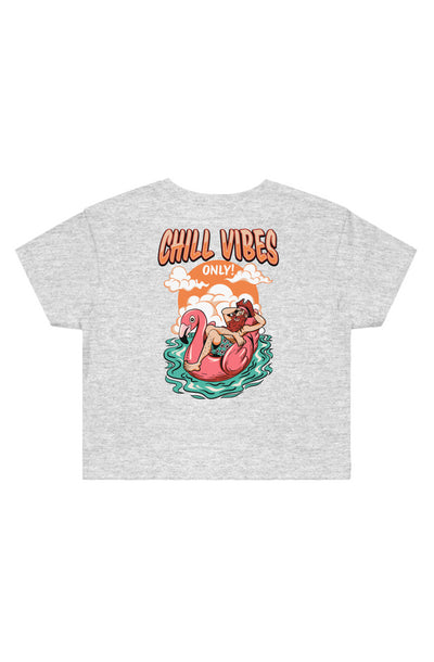 Chill Vibes Only Crop Tee