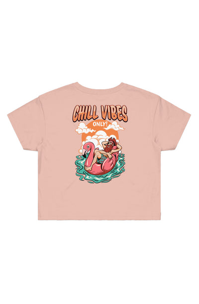 Chill Vibes Only Crop Tee