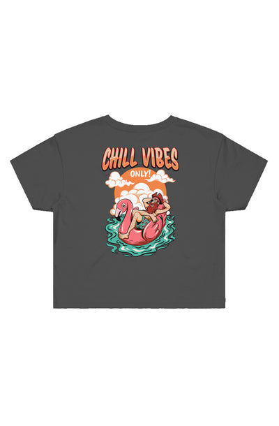 Chill Vibes Only Crop Tee