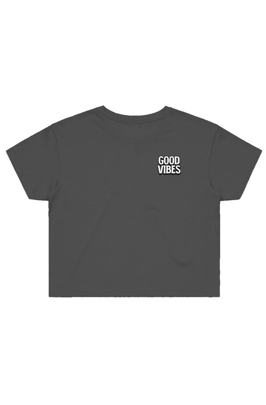 Good Vibes Crop Tee