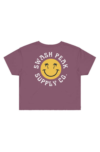 Swash Peak Smiley Crop Tee