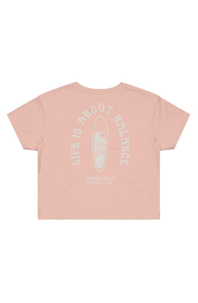 Life is About Balance Crop Tee