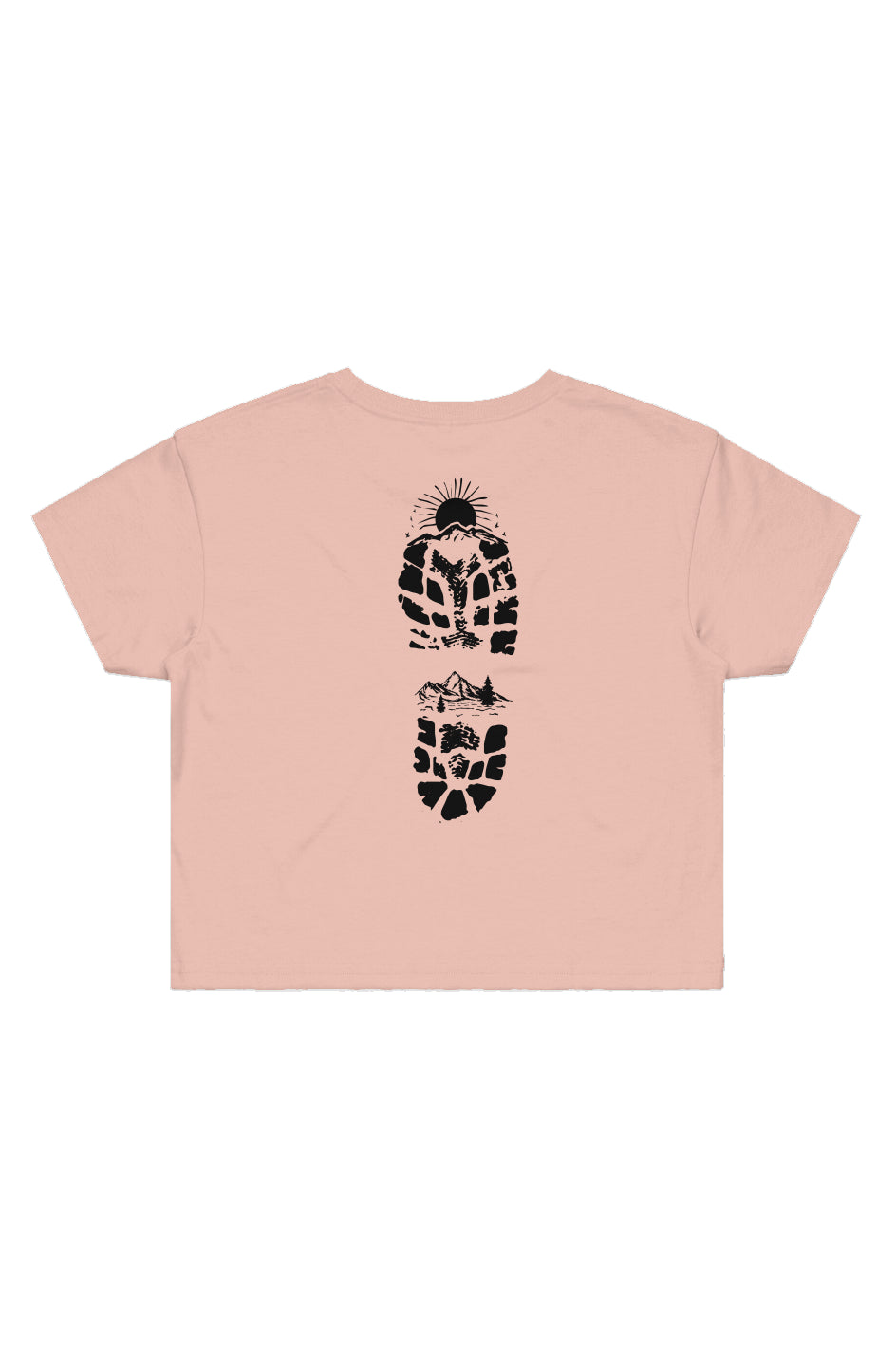 Hiking Bootprint Crop Tee