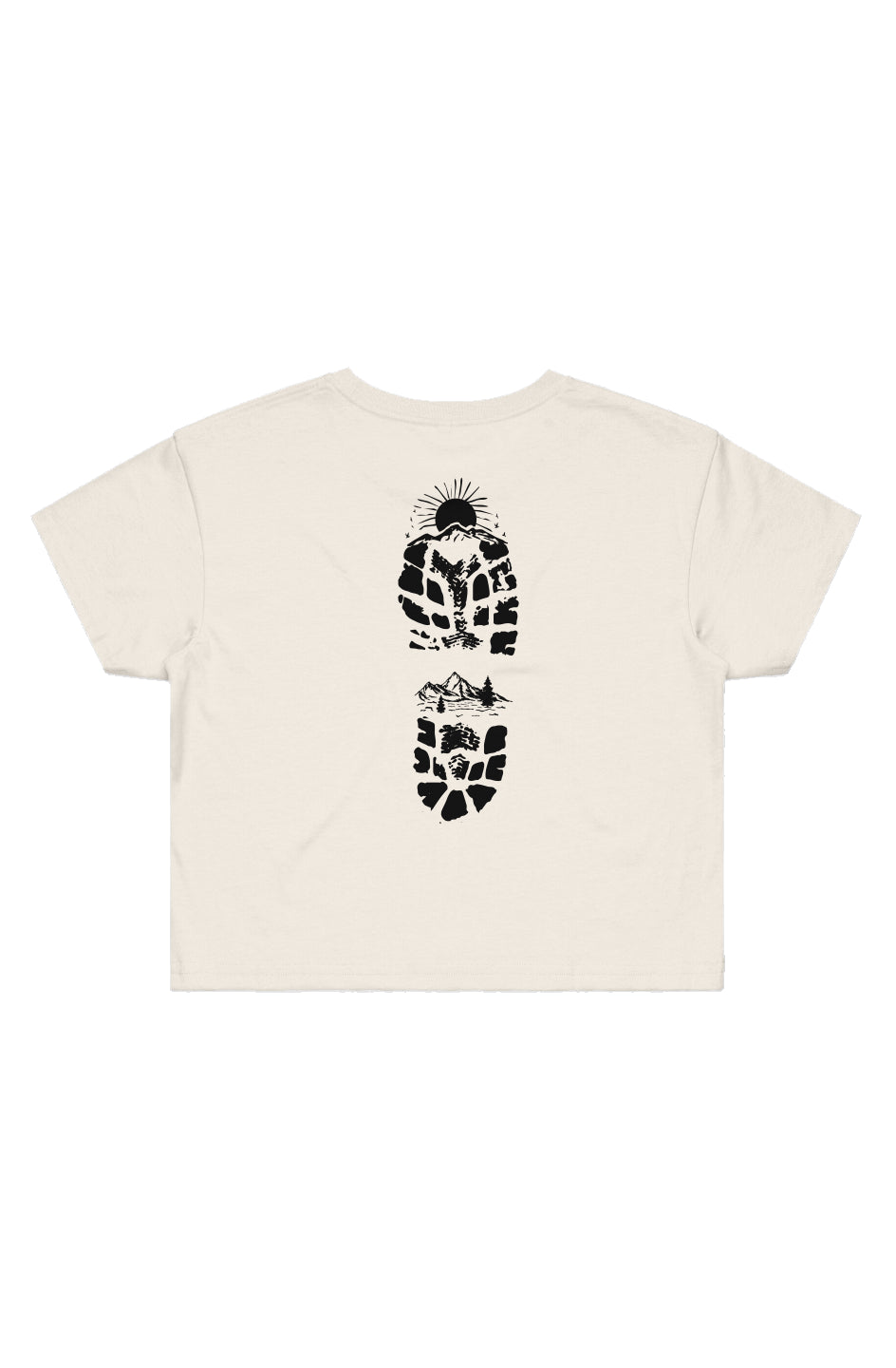 Hiking Bootprint Crop Tee