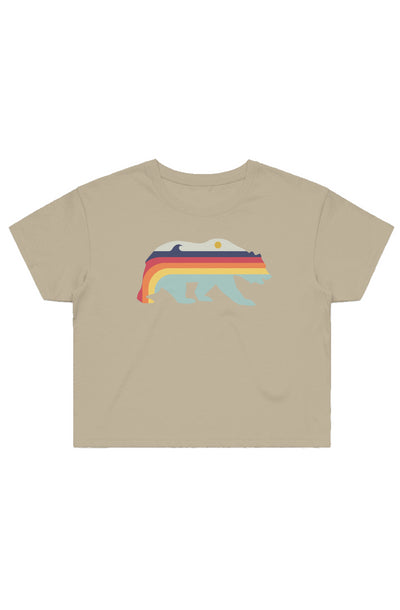 Retro Bear Crop Tee