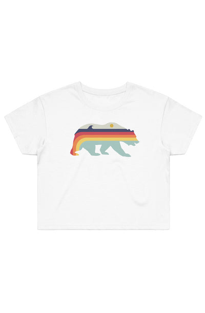 Retro Bear Crop Tee