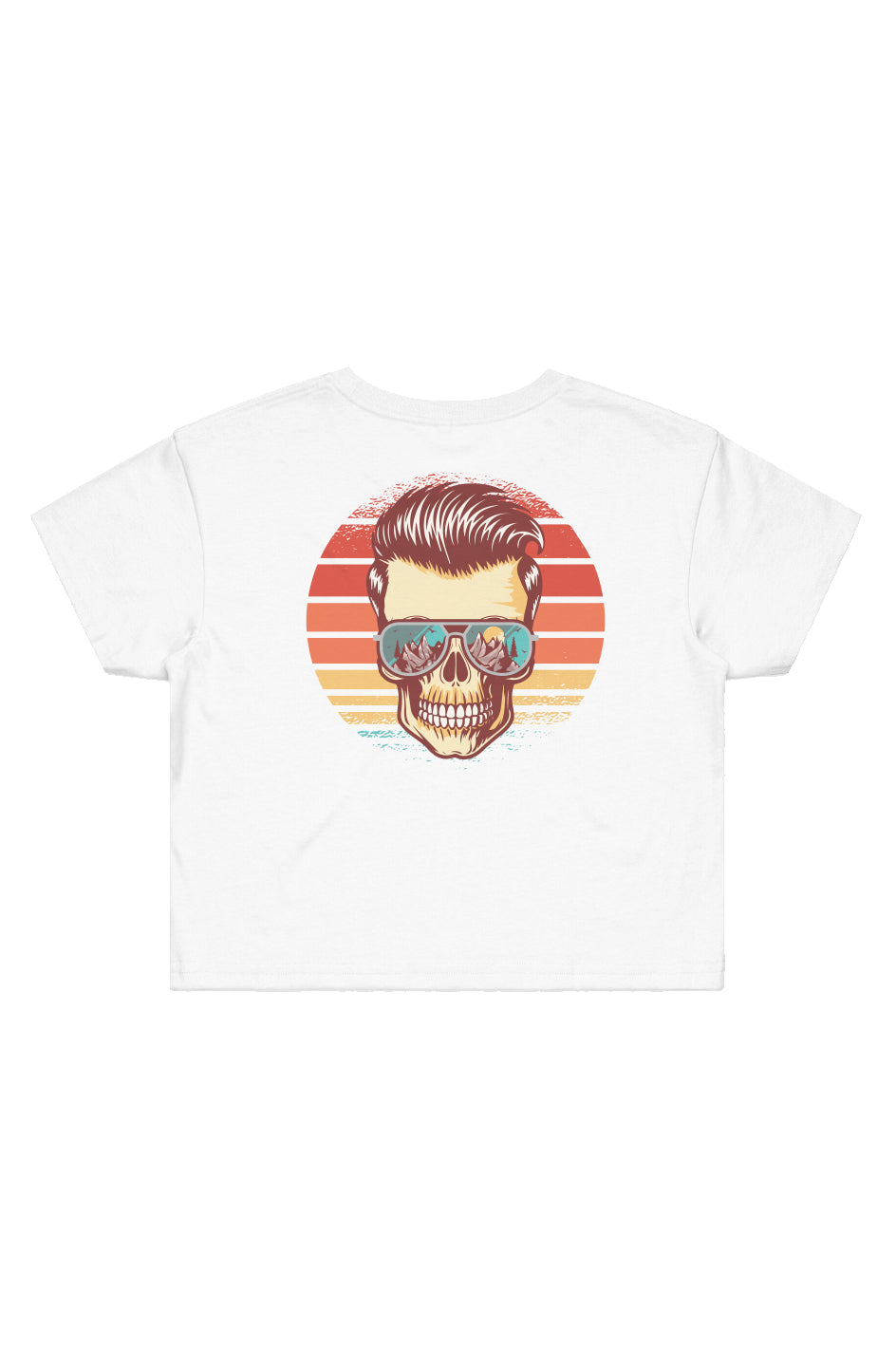 Sunstoked Skull Crop Tee