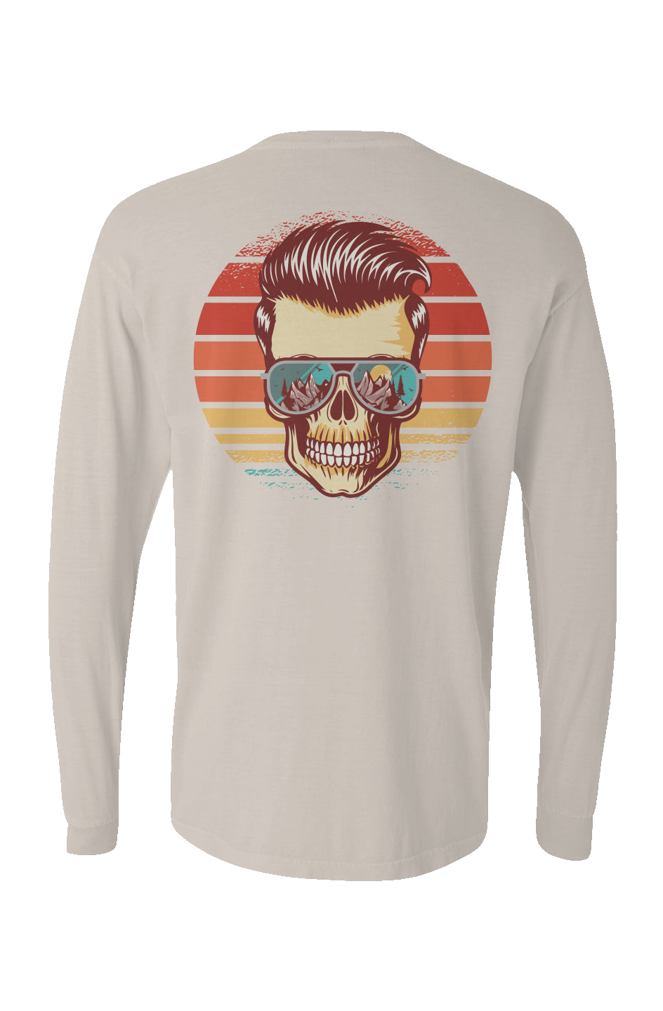 Sunstoked Skull Long Sleeve Unisex Tee