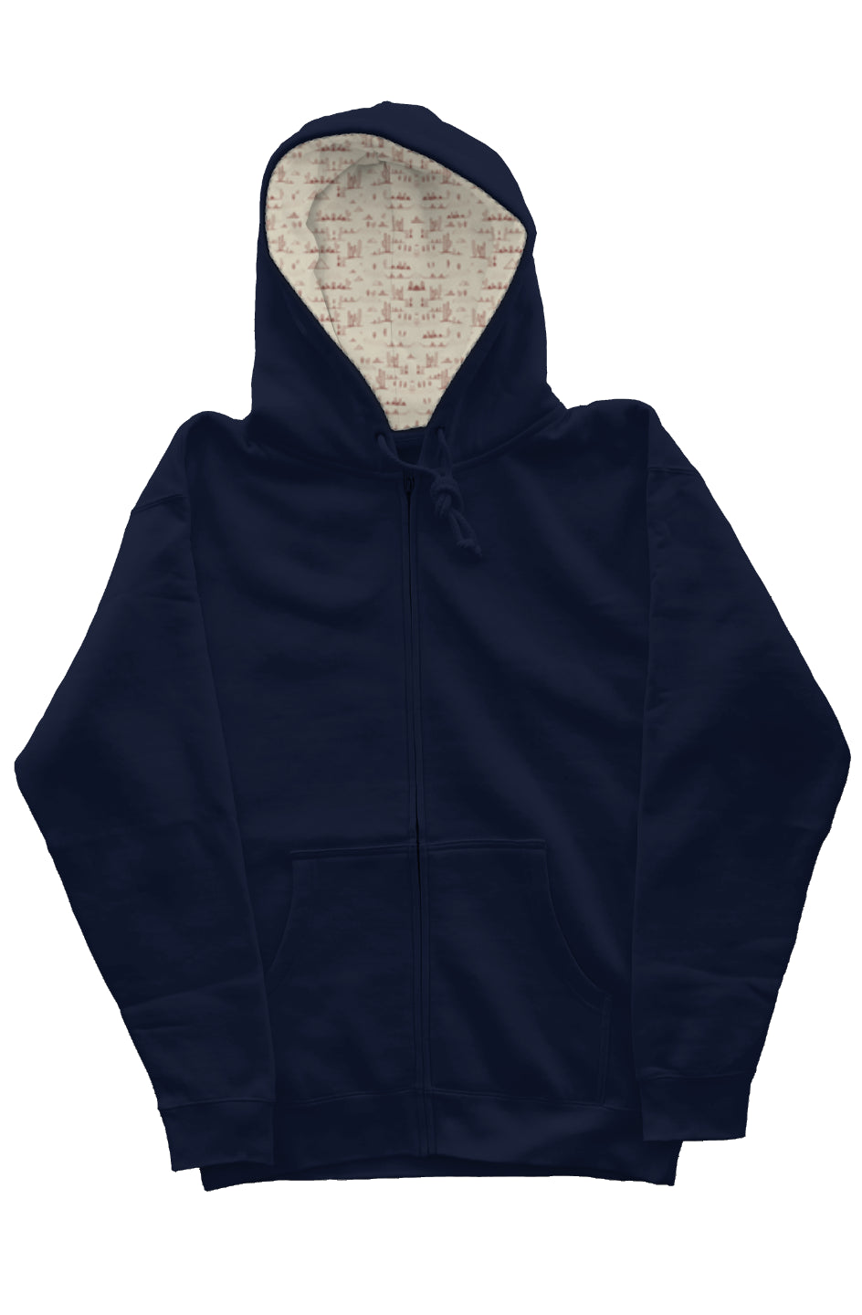 Desert Paradise Lined Zip-Up Hoodie