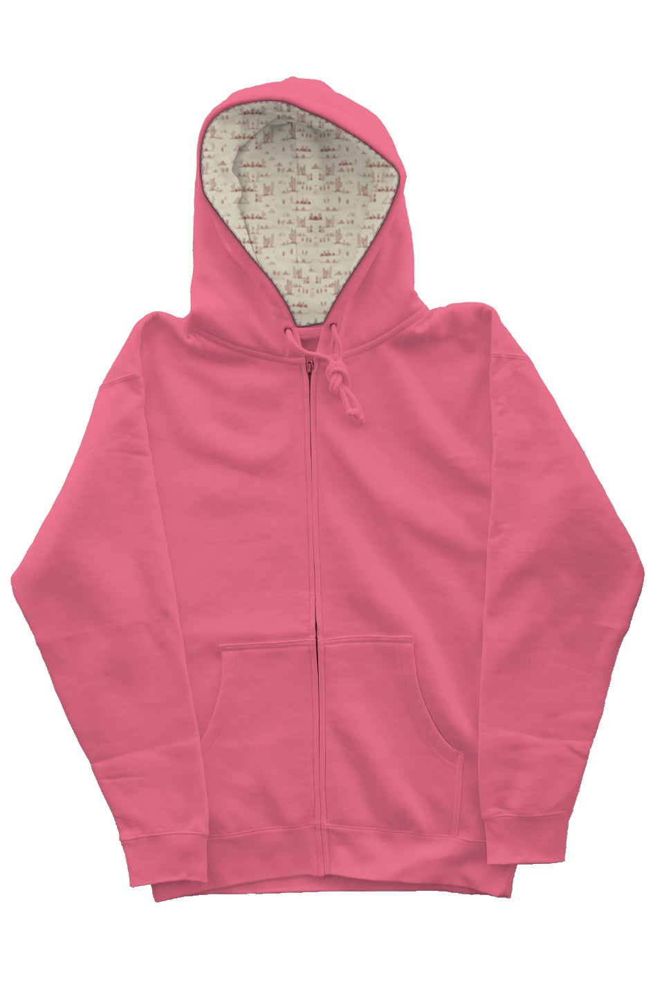 Desert Paradise Lined Zip-Up Hoodie