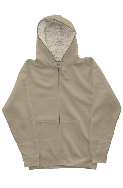 Desert Paradise Lined Zip-Up Hoodie