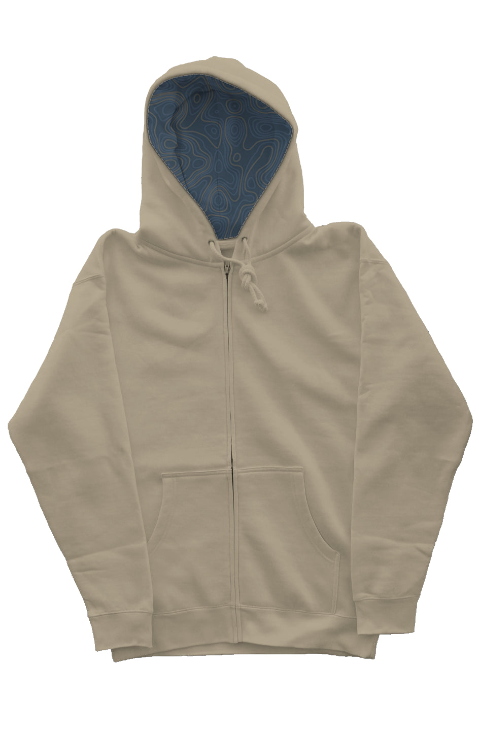 Contour Lines Zip-Up