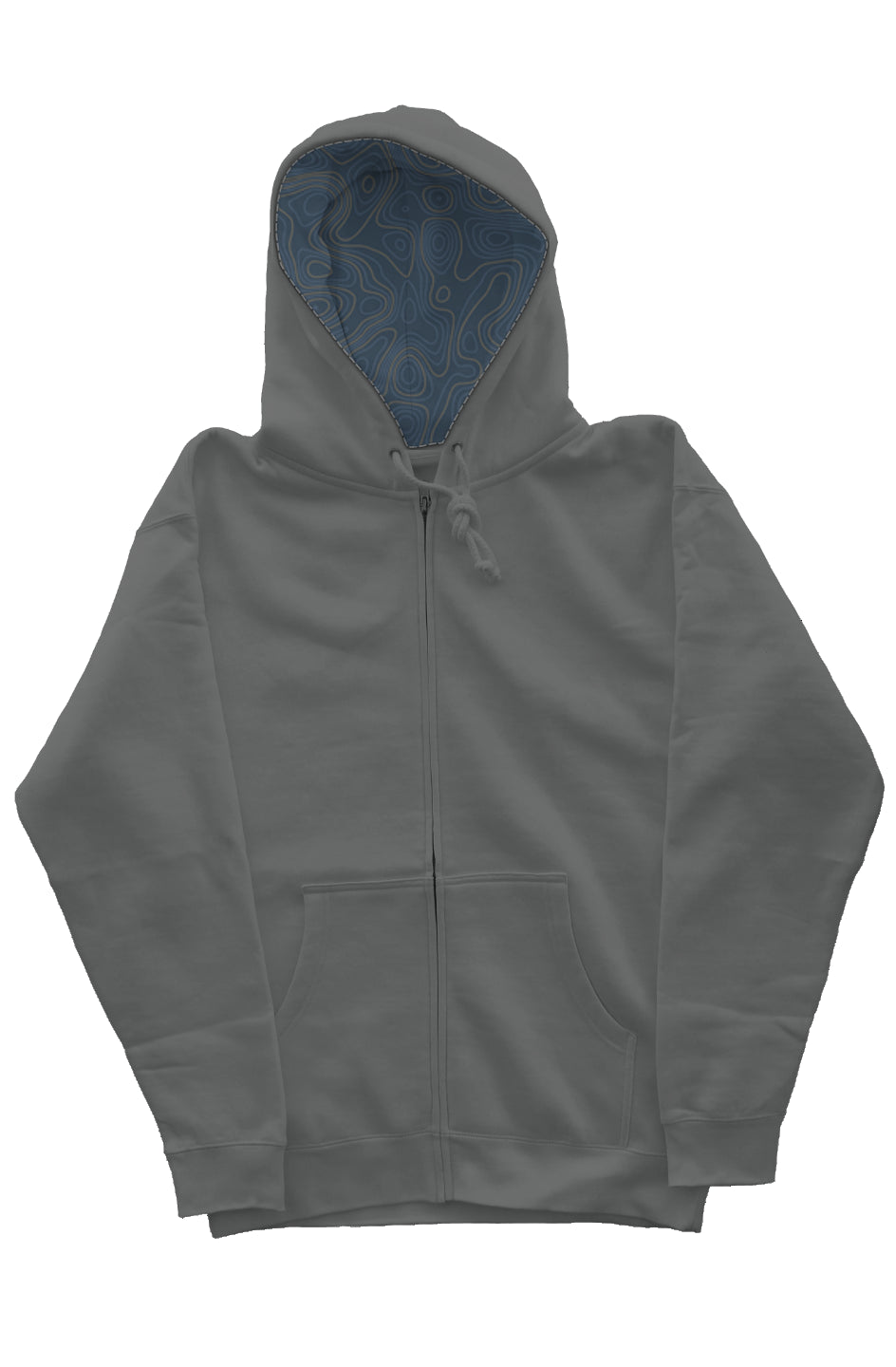 Contour Lines Zip-Up