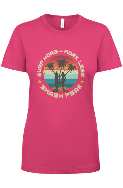 Surf More Work Less Women's Tee