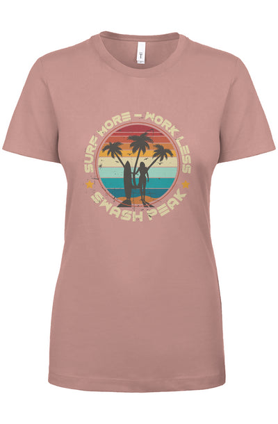 Surf More Work Less Women's Tee