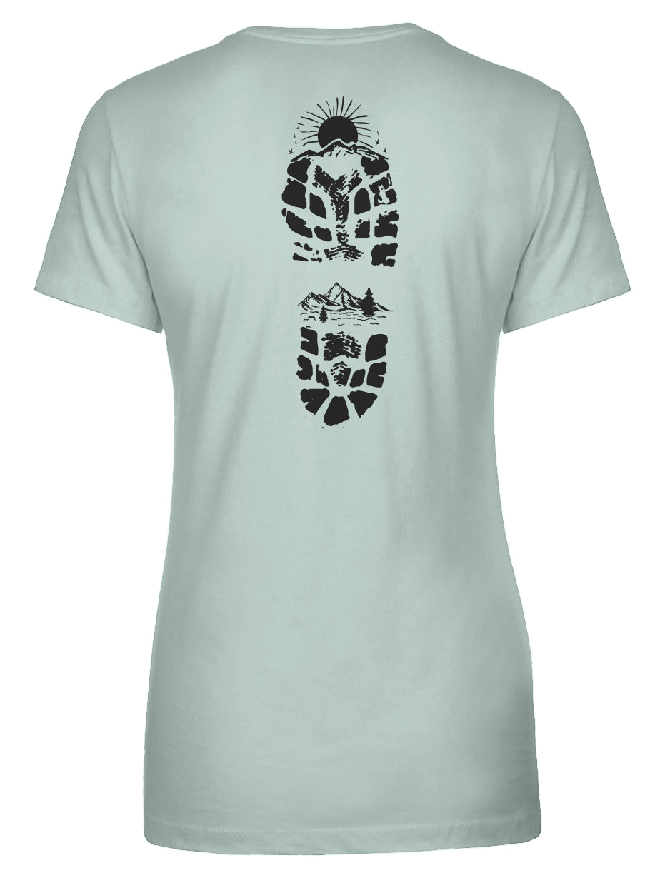 Hiking Bootprint Women's Tee