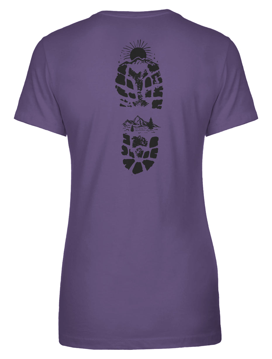 Hiking Bootprint Women's Tee