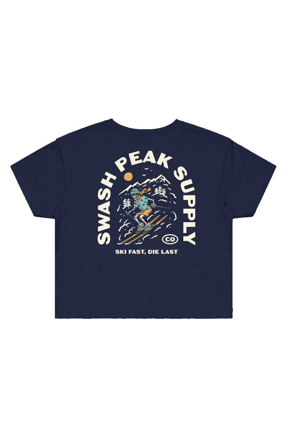 Ski Fast Crop Tee