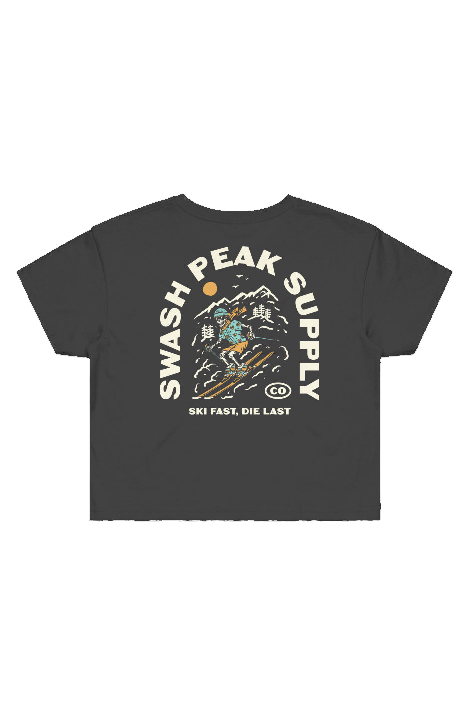 Ski Fast Crop Tee