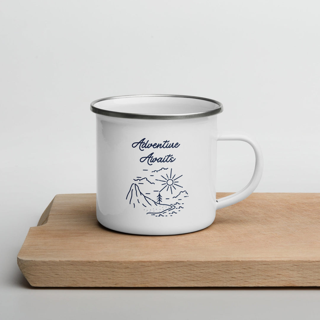 Adventure Awaits Enamel Mug - Swash Peak