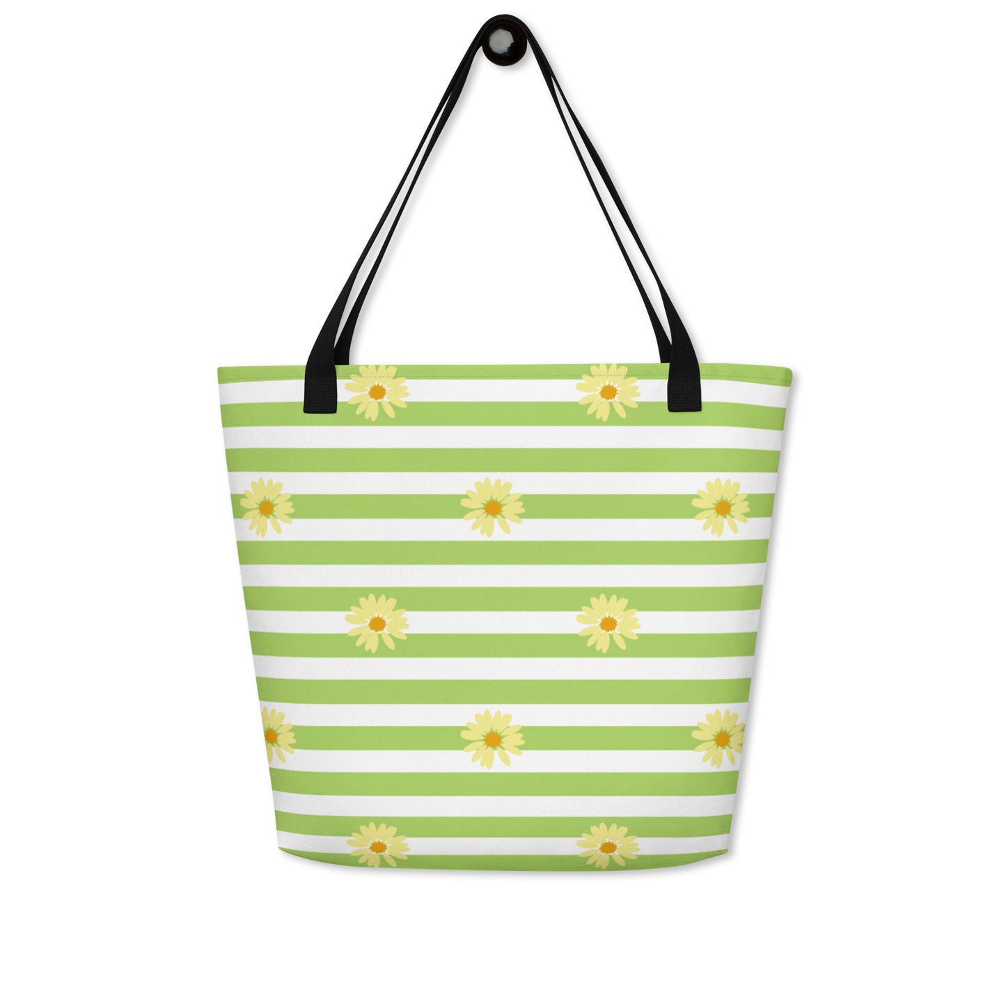 Spring Vibes Large Tote Bag w/ Pocket